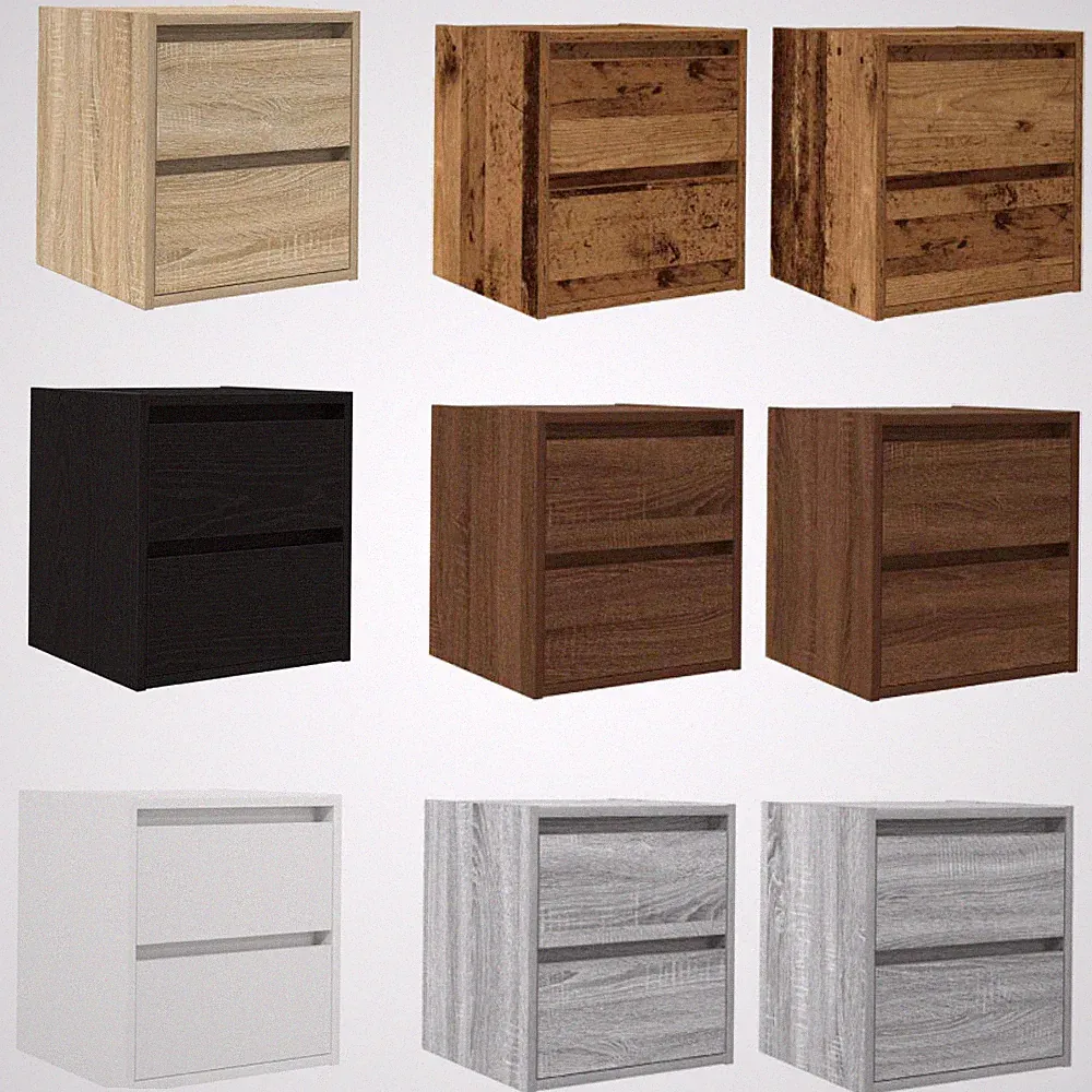 1/2 Stk. Wand-Nachttisch Gartentisch Balkontisch Nachtschrank Schrank 38x34x40cm