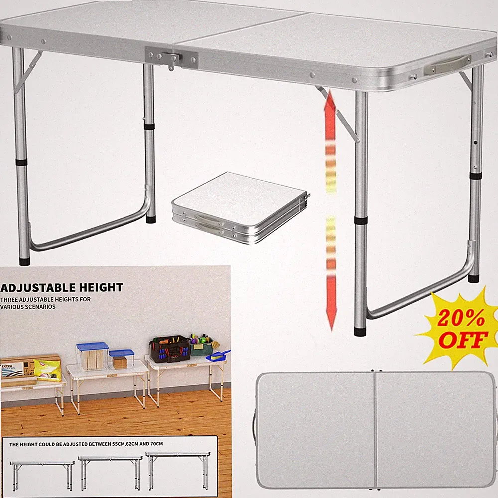 120cm Aluminium Campingtisch Klapptisch Falttisch Gartentisch klappbar