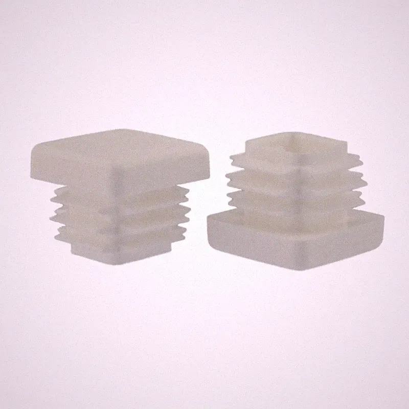 24 x Fussstopfen 20 x 20mm weiß Rohrstopfen Fusskappen Gartenstuhl Tisch Rohr
