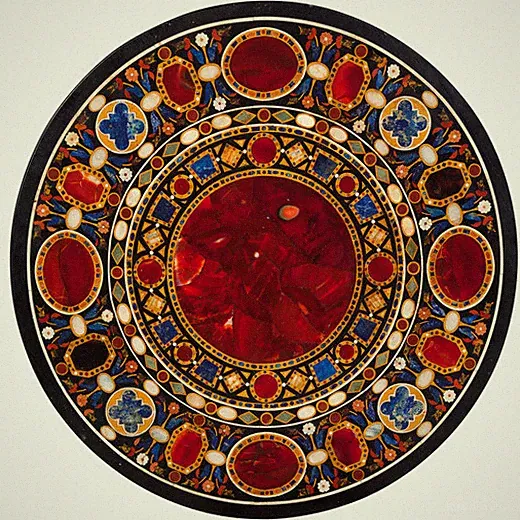 36 " Marmor Kaffee Tischplatte Pietra Dura Inlay Handmade Heim & Garten Dekor