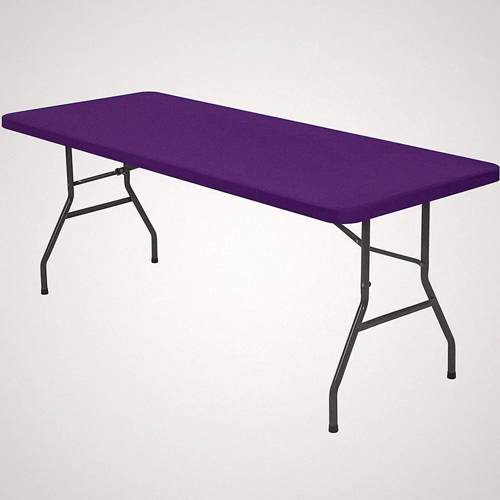 4/6/8 Fuß Schwerlast Kunststoff Klapptisch Abdeckungen für Garten, Camping, Picknick & BBQ