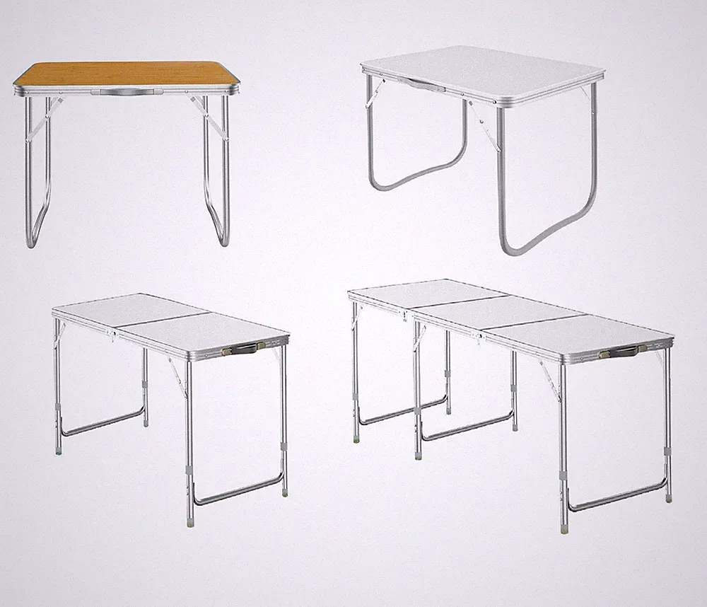 4 Fuß & 6 Fuß klappbare Aluminium MDF Gartentische tragbar leicht verstellbar