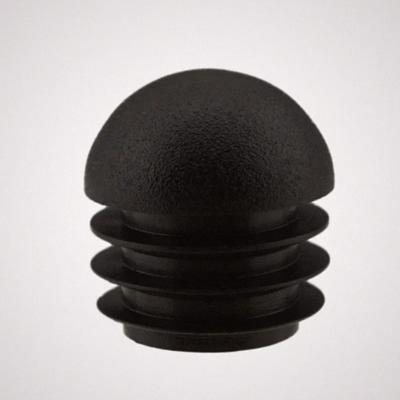 4 x Fussstopfen Ø 25mm schwarz Kugel Rohrstopfen Fusskappen Gartenstuhl Tisch