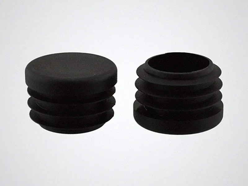 4 x Fussstopfen Ø 28mm schwarz rund Rohrstopfen Fusskappen Gartenstuhl Tisch