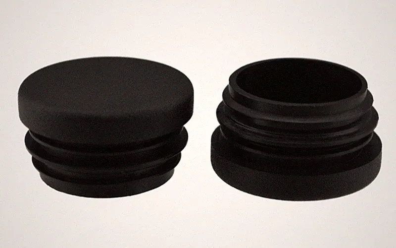 4 x Fussstopfen Ø 30mm schwarz rund Rohrstopfen Fusskappen Gartenstuhl Tisch