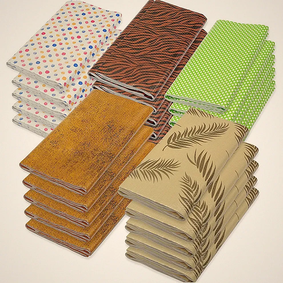 5 Stück Laminierte MG-Papiertischdecken 220 x 138cm Tischdecken Tischtuch