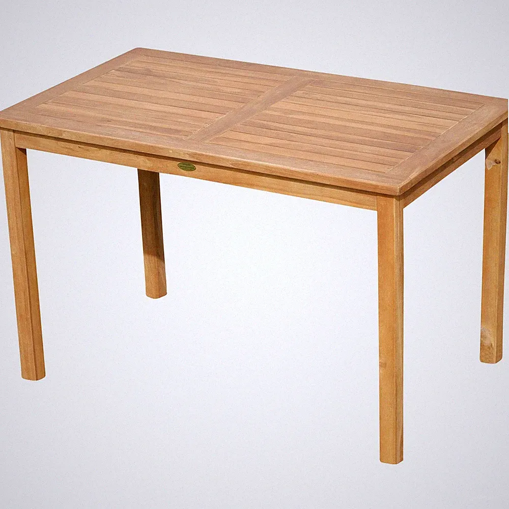 ALEOS. TEAK Holztisch Gartentisch Garten Tisch 120x70 Holz JAV-ALPEN sehr robust