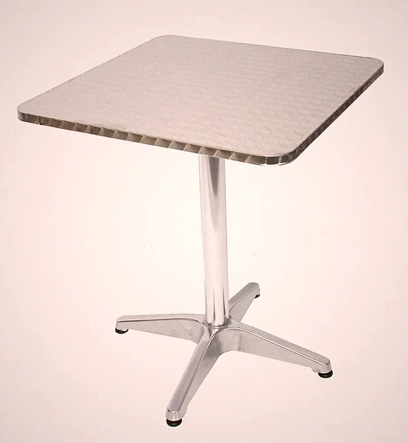 Alu-Bistrotisch Gartentisch M28, rechteckig, 60cm