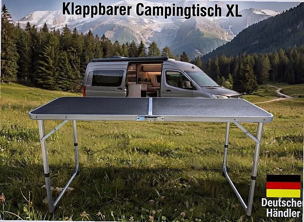 Alu Klapptisch COMPACT XL klappbarer Campingtisch Gartentisch klappbar Tisch