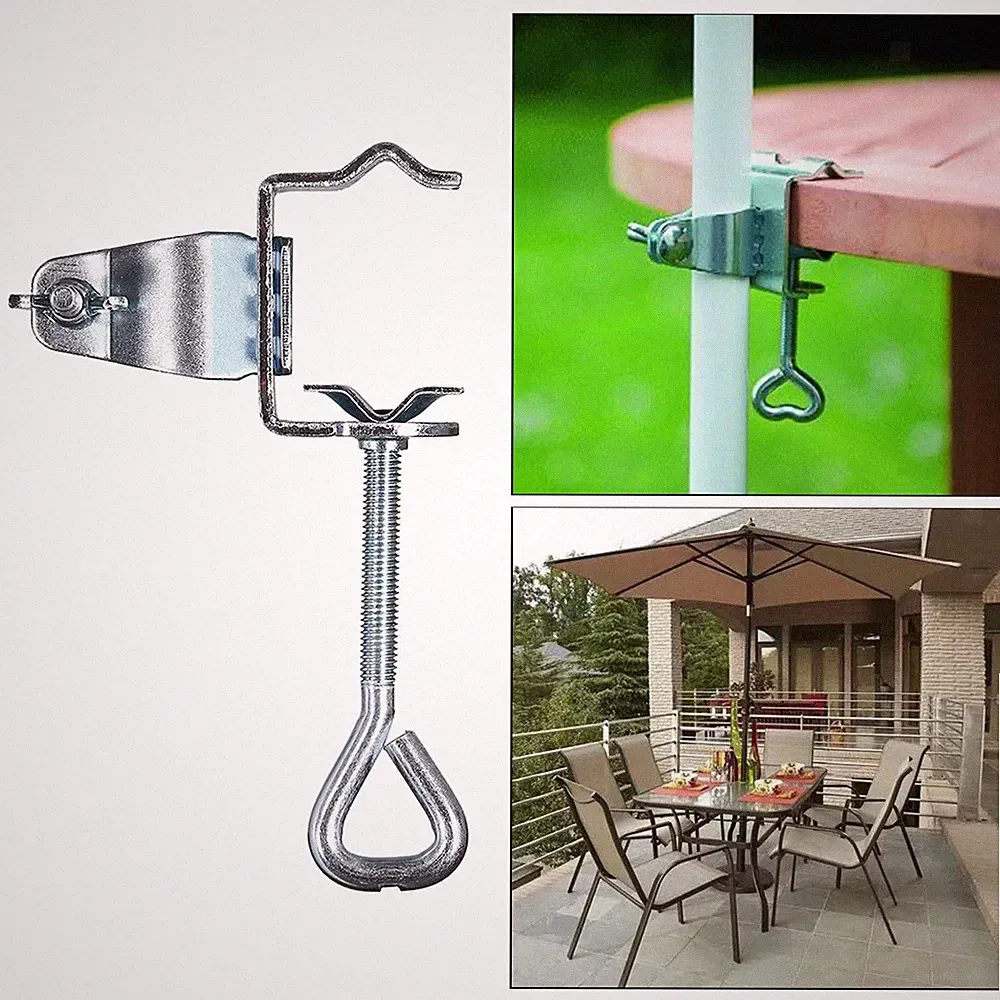 Alu Sonnenschirm Sonnenschirm Halter Clip Klemme für Garten Balkon Strand Tisch