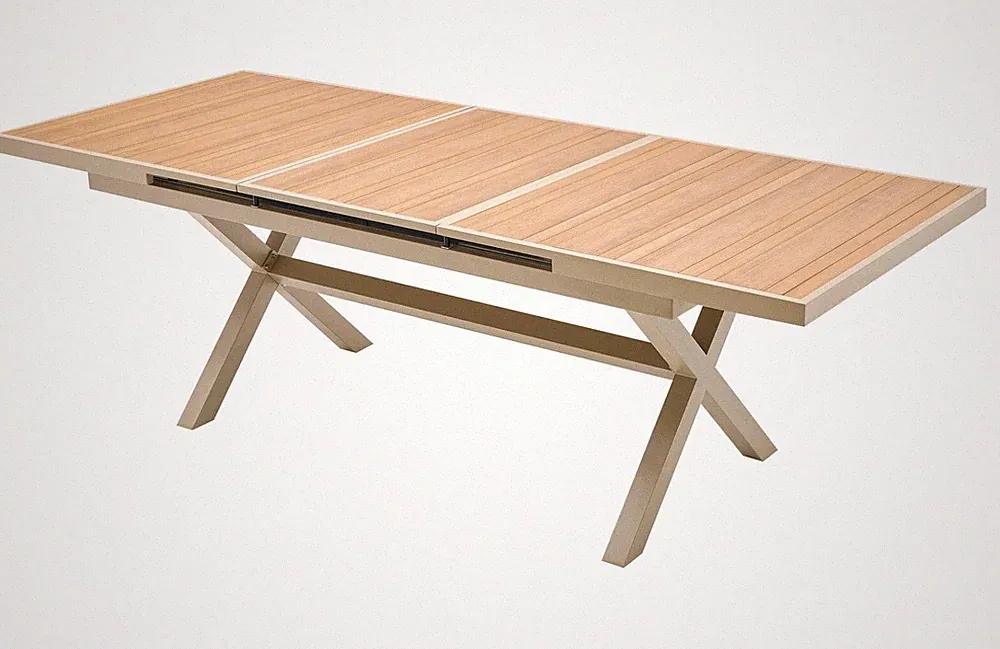gartentisch ausziehbar beige