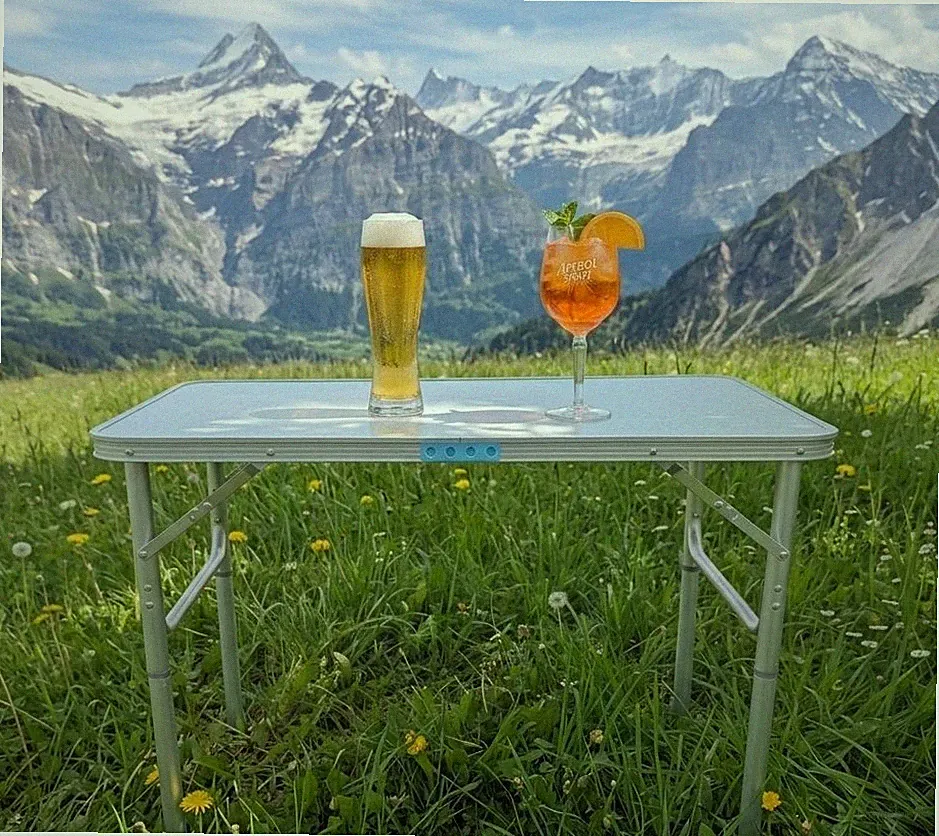 Alutisch CAMPER Campingtisch Gartentisch klappbar Alutisch COMPACT Klapptisch