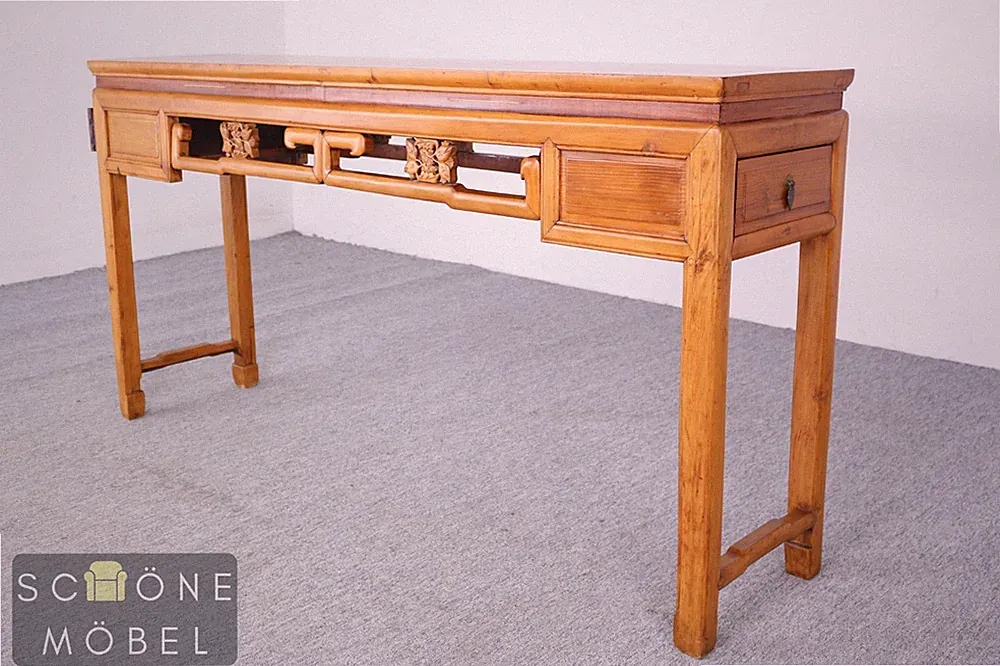 Asiatischer Konsolentisch Massivholz Sideboard China Tisch Vintage