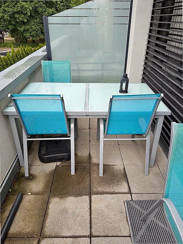 Türkis Ausziehbarer Gartentisch