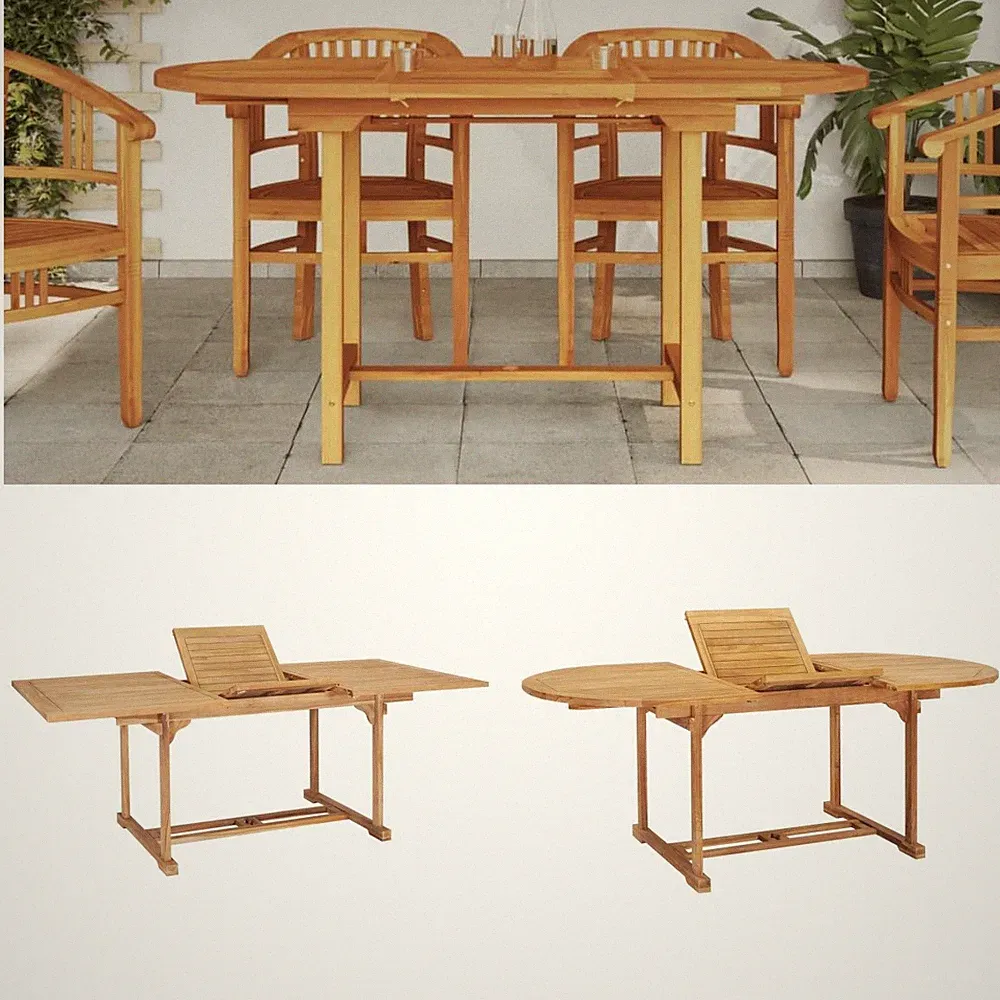 Ausziehbarer Gartentisch Esstisch Balkontisch Beistelltisch Terrassentisch Tisch