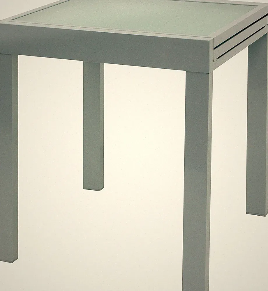 Ausziehtisch Gartentisch Terrassentisch Tisch silber 65-130cm BWARE ib style®