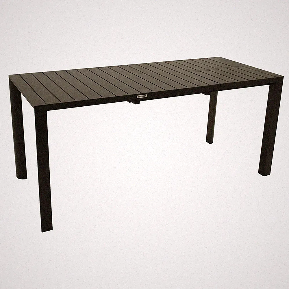Ausziehtisch LAGOS 120/162x70cm, Aluminium anthrazit Outdoor Garten Gartenmöbel