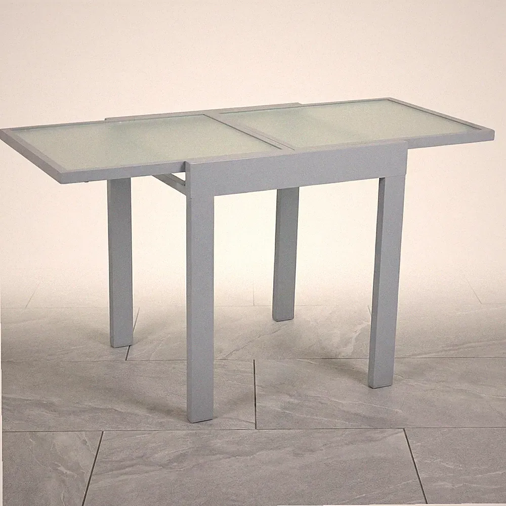 Ausziehtisch LOLA 65/130x65x75 Gartentisch Terrassentisch Balkontisch grau