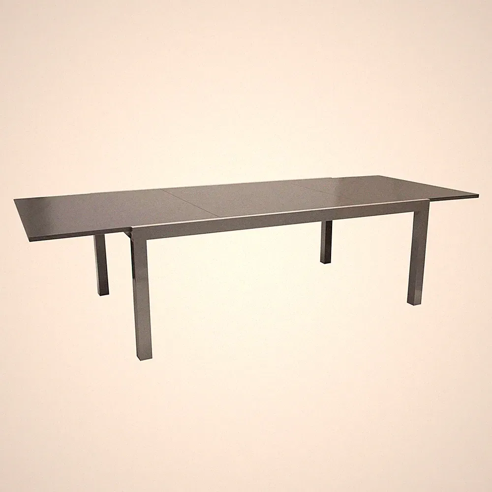 Ausziehtisch MARINA 180/240x100cm, Aluminium + Glas Gartentisch Gartenmöbel