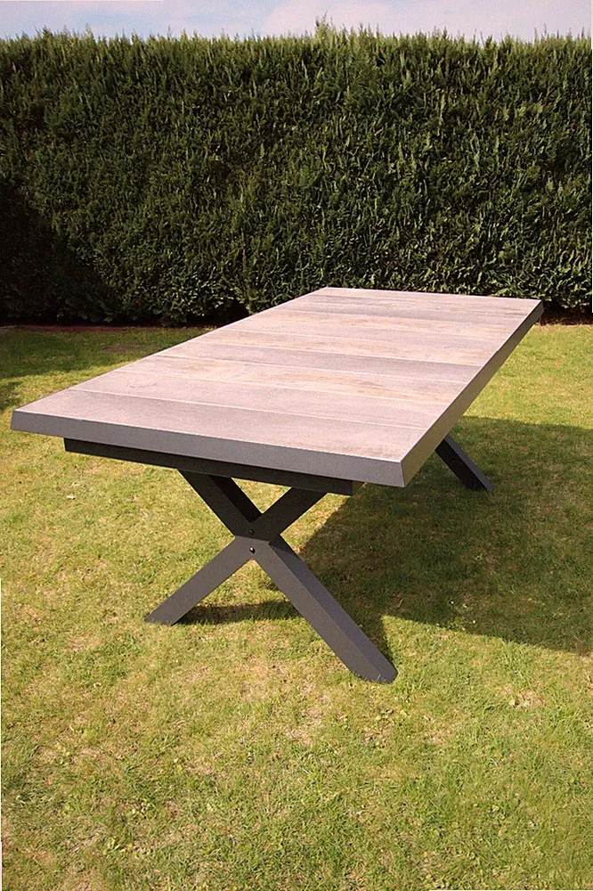 Auszugstisch Keramiktisch ausziehbar grau washed grey Gartentisch Garden Keramik