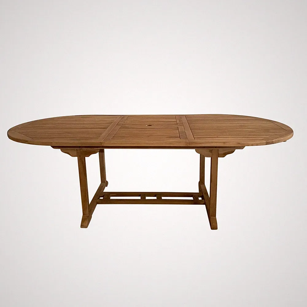 gartentisch ausziehbar holz oval