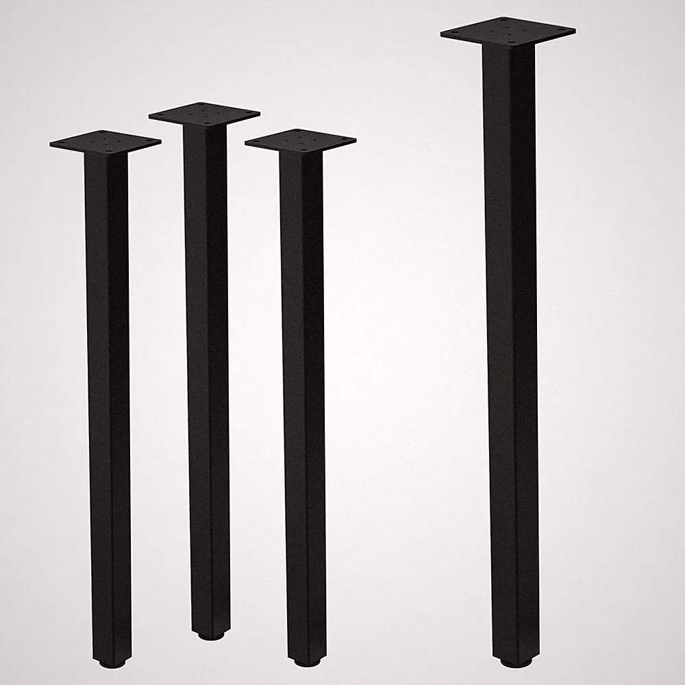B-Ware 4er Set Tischbeine höhenverstellbar Möbelfuß Tischfuß Tischkufen Stahl