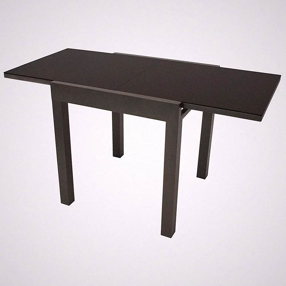 Balkon Ausziehtisch 70/140x70cm Aluminium & Glas Gartentisch ausziehbar Esstisch