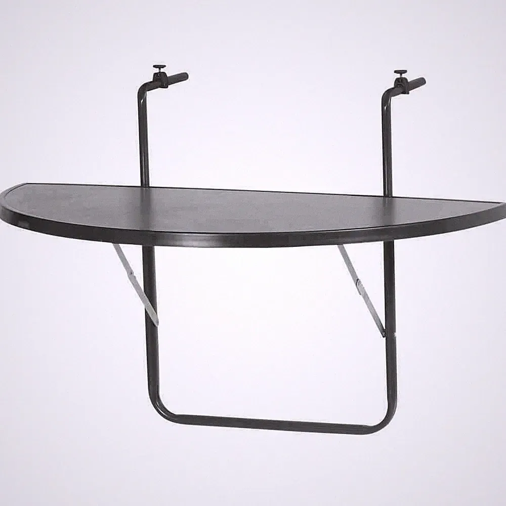 Balkonhängetisch 100x50cm Anthrazit Balkontisch Tisch Hängetisch Klapptisch Neu