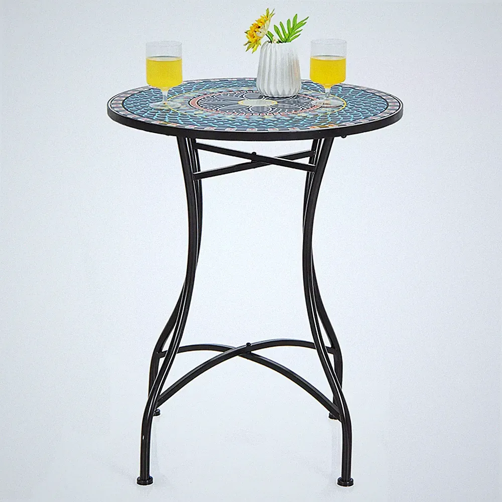 Balkonmöbel Gartentisch Klappstühlen Gartenstuhl Balkonset Bistroset Mosaik