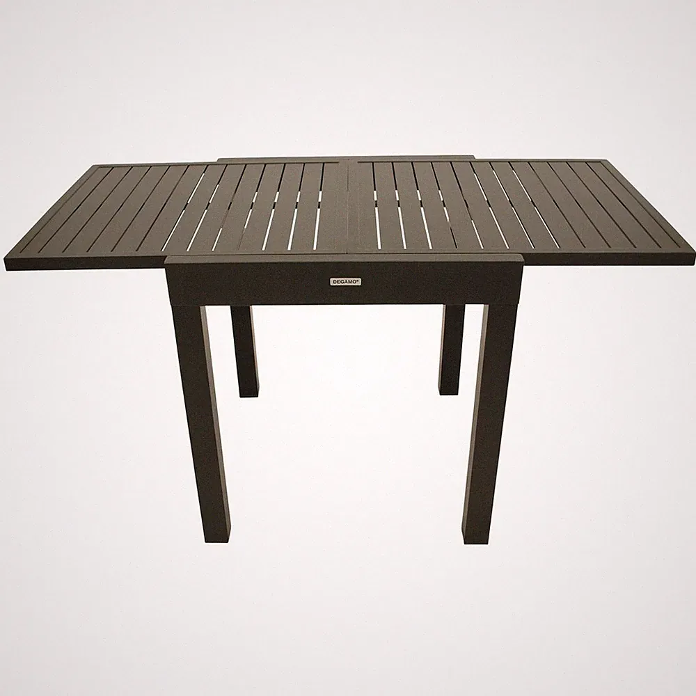 Balkontisch ausziehbar 70/140x70 cm Aluminium Gartentisch Ausziehtisch Terrasse