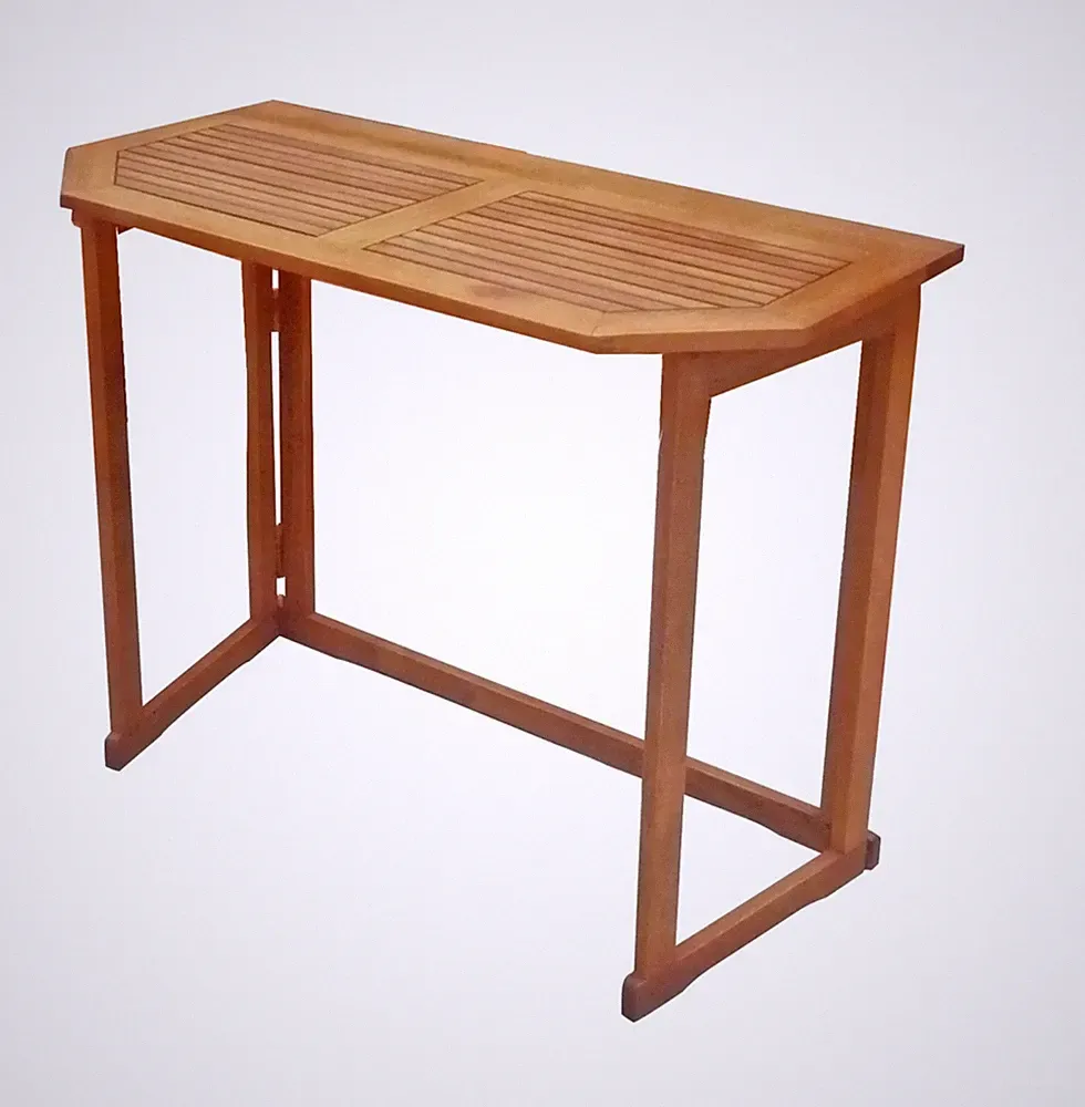 Balkontisch Santa Fe 100x50 cm Eukalyptus Holz klappbar Balkon Braun