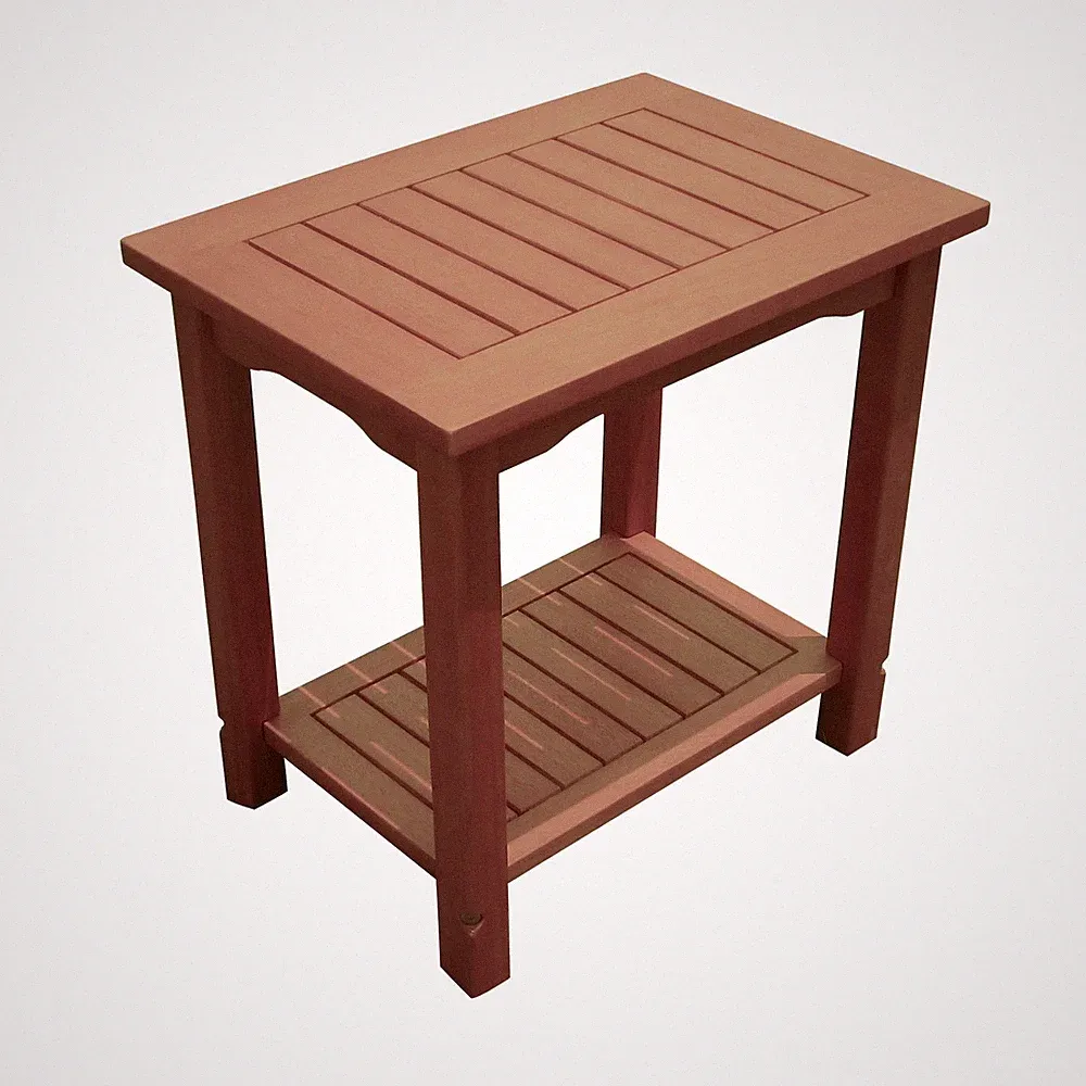 Beistelltisch Balkon 50x35x50cm Balkontisch Blumentisch Holztisch Gartentisch