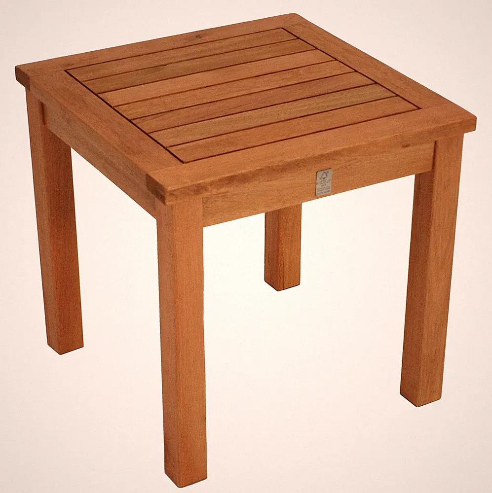Beistelltisch Gartentisch Gartenmöbel Tisch VARADERO 40x40cm Holz, 2. WAHL