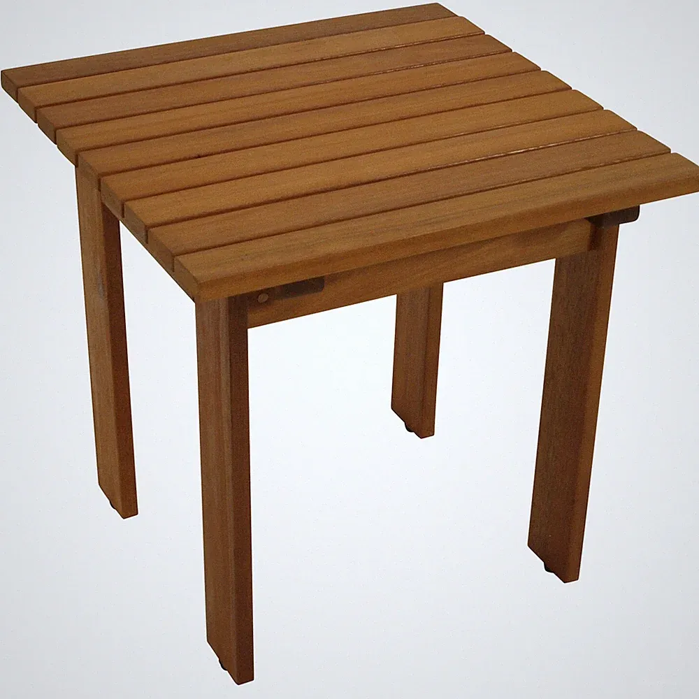 Beistelltisch Gartentisch Kaffeetisch Holztisch RIJEKA 46x46cm Holz braun geölt