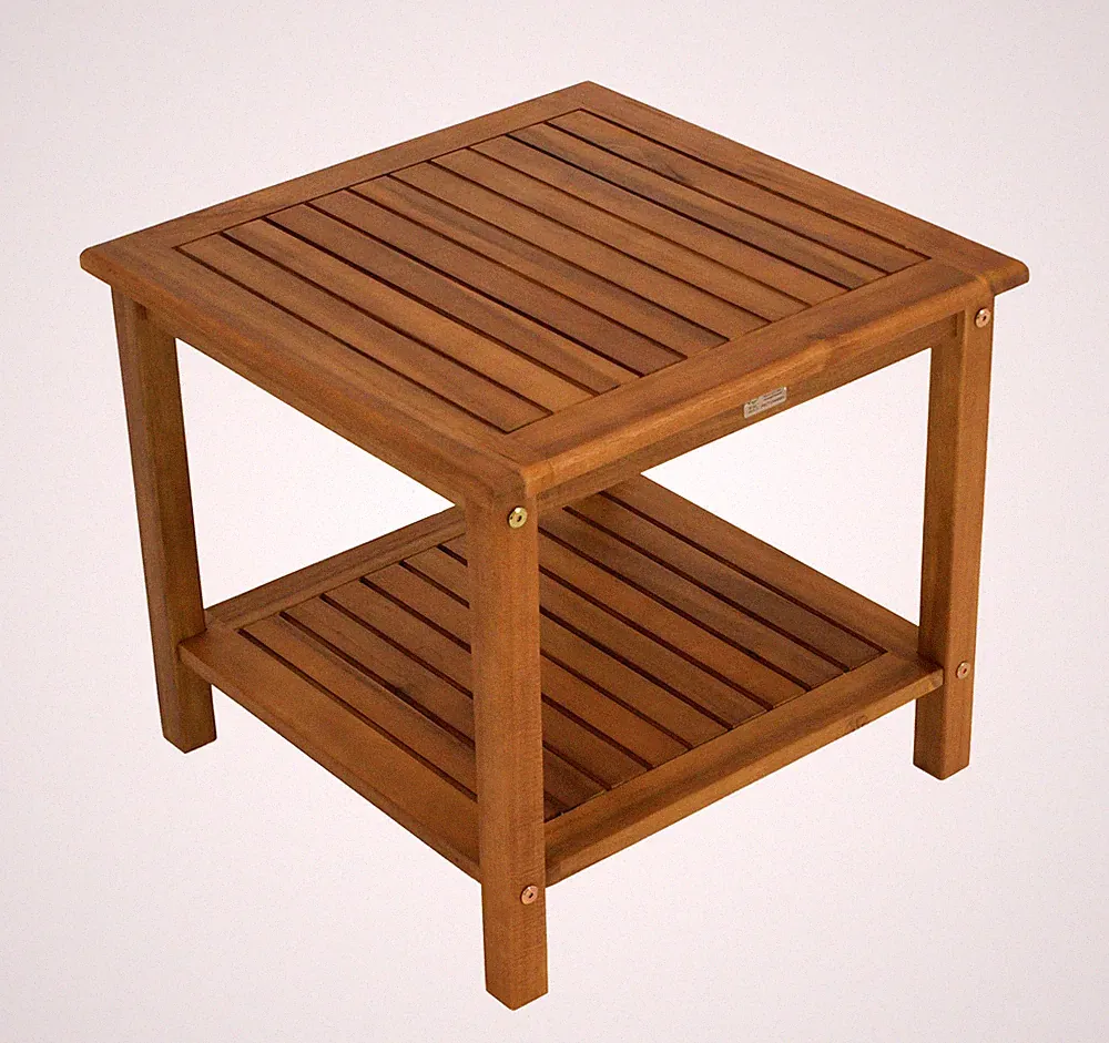 Beistelltisch Kaffeetisch Gartentisch Holztisch Tisch ST. VINCENT 50x50cm Holz