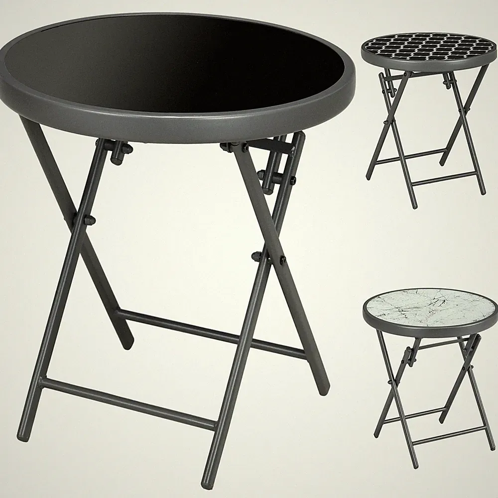 Beistelltisch klappbar, Klapptisch Outdoor, Gartentisch für Terrasse