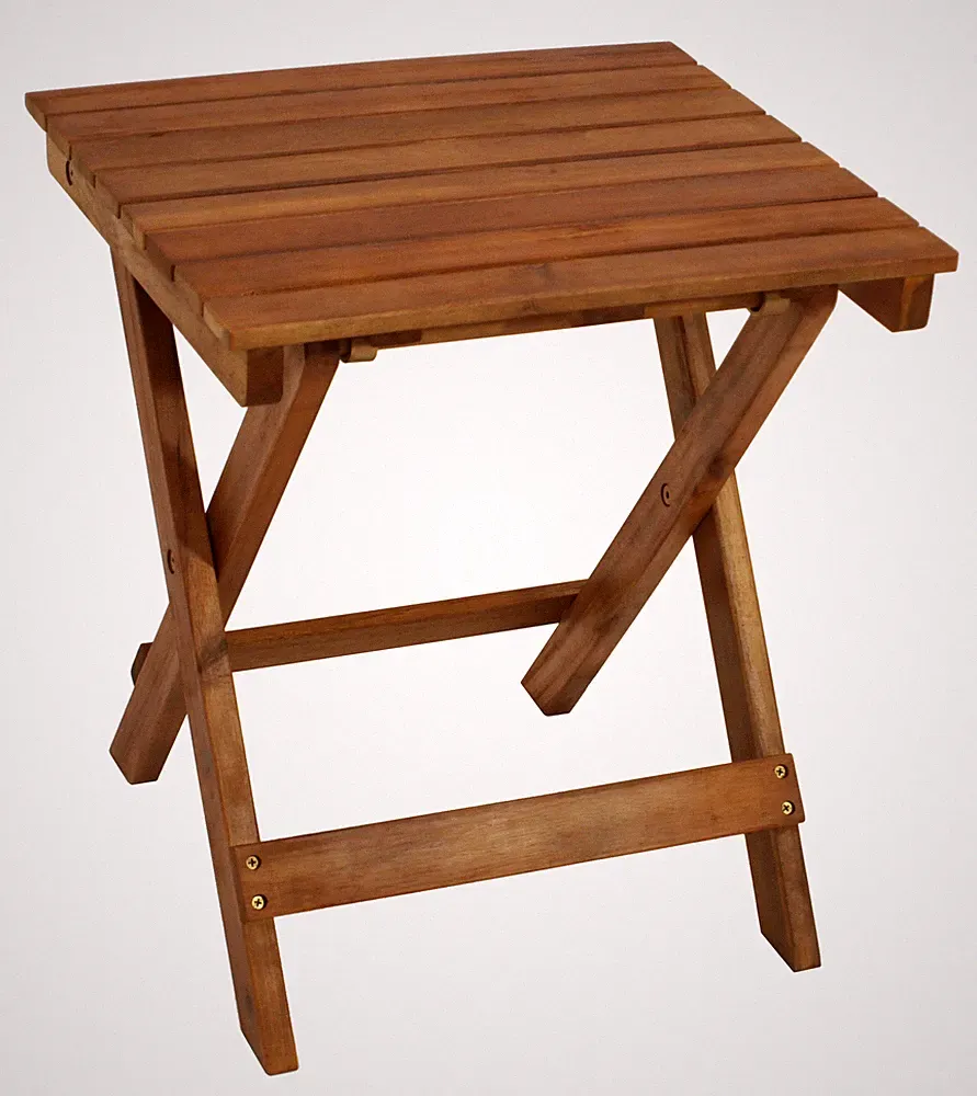 Beistelltisch Klapptisch Holztisch Kaffeetisch MONTERIA 38x43x47,5cm, Akazie