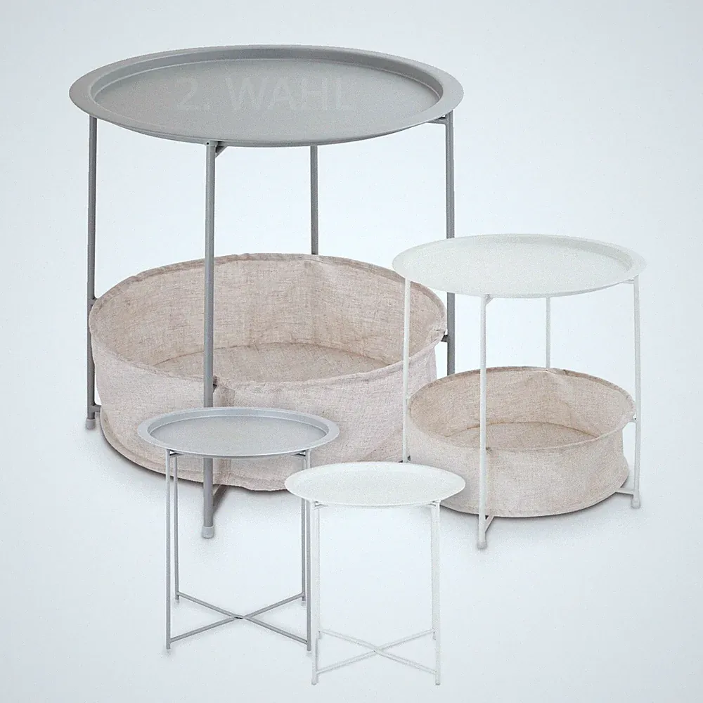 Beistelltisch Ø 47 H 51 2. Wahl Gartentisch Balkon Tisch Terassentisch