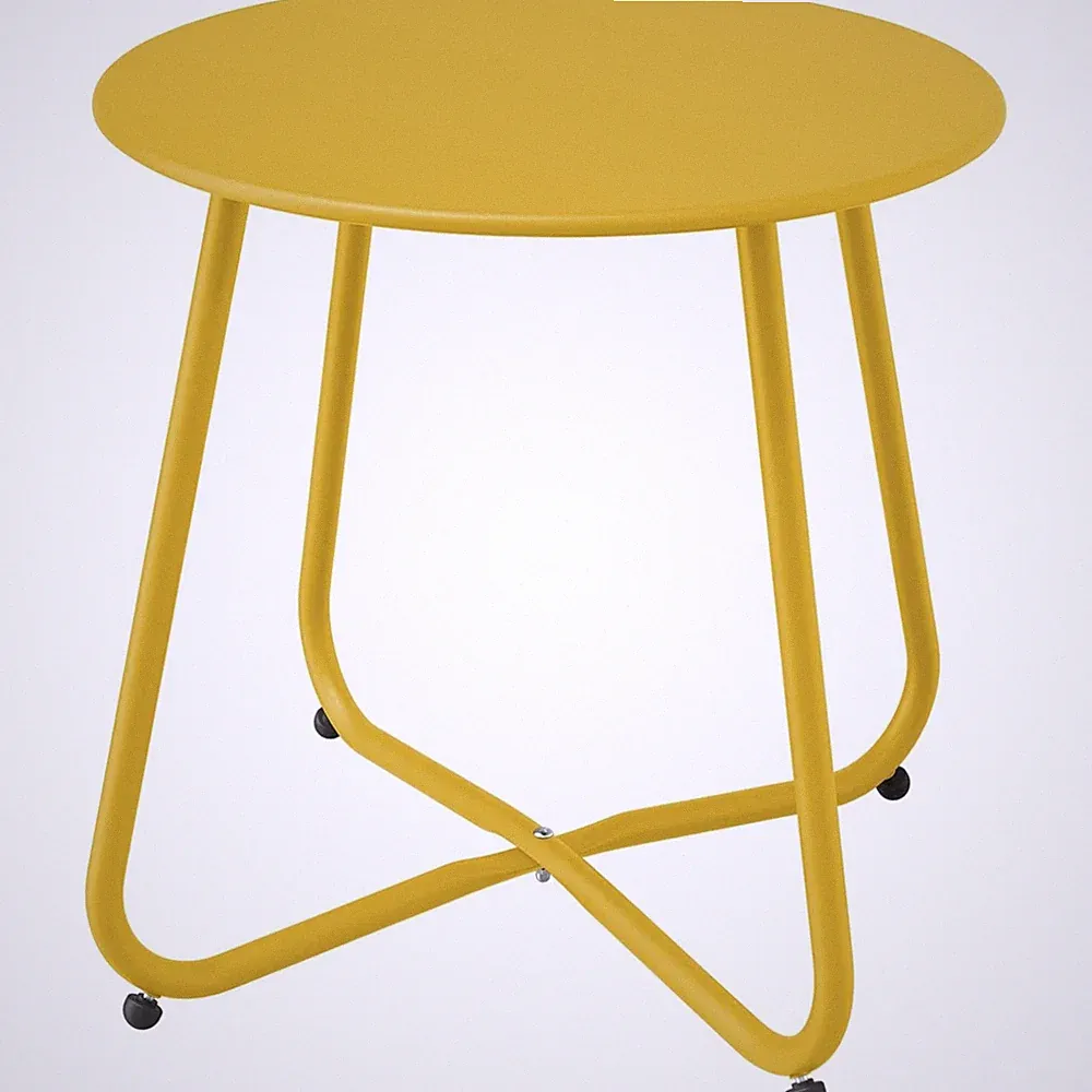 Beistelltisch Rund Garten Tisch outdoor Kleiner Couchtisch stabil leicht