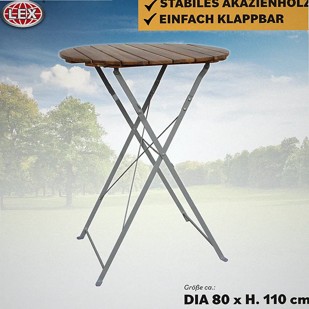 Biergartentisch Stehtisch Gartentisch Biergarten Tisch Akazienholz klappbar