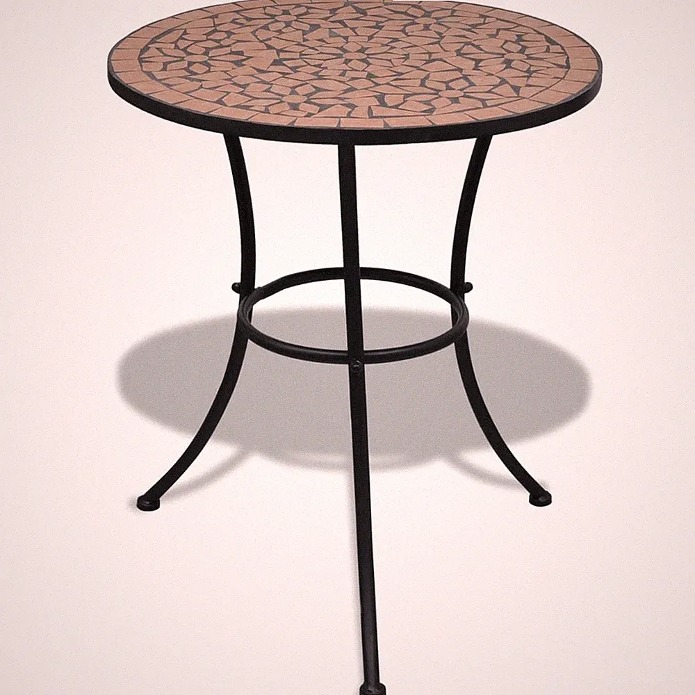 Bistrotisch Gartentisch Beistelltisch Mosaiktisch Balkontisch Tisch vidaXL