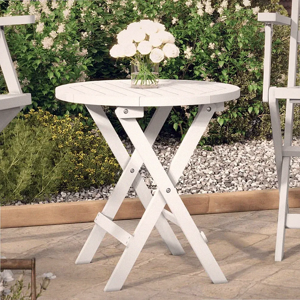 Bistrotisch Gartentisch Holztisch Beistelltisch Klapptisch Massivholz vidaXL