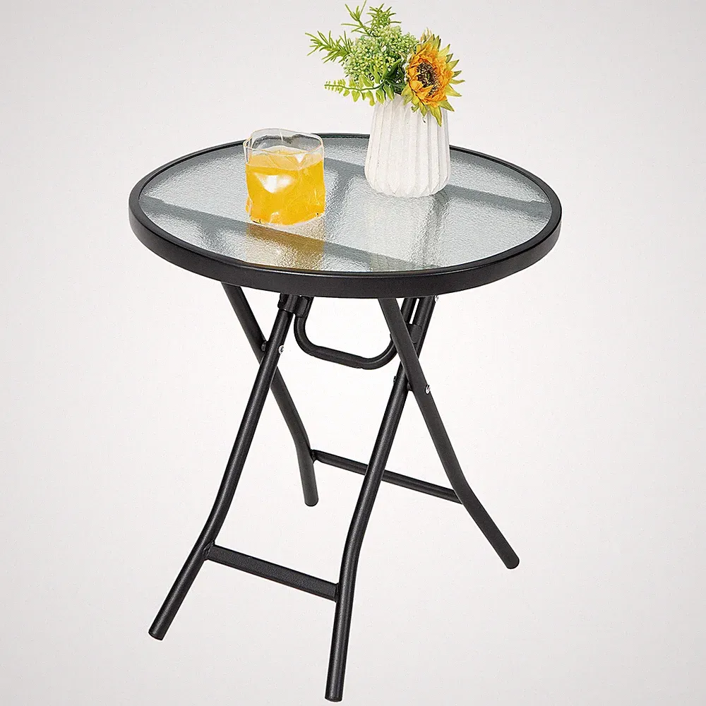 Bistrotisch Klapptisch Gartentisch Glastisch Balkontisch Terassentisch