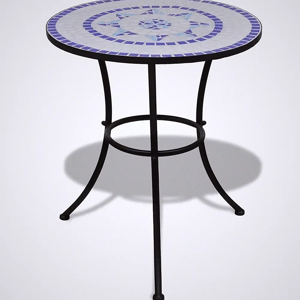 Bistrotisch mit Mosaik-Tischplatte Balkontisch Gartentisch Tisch Couchtisch