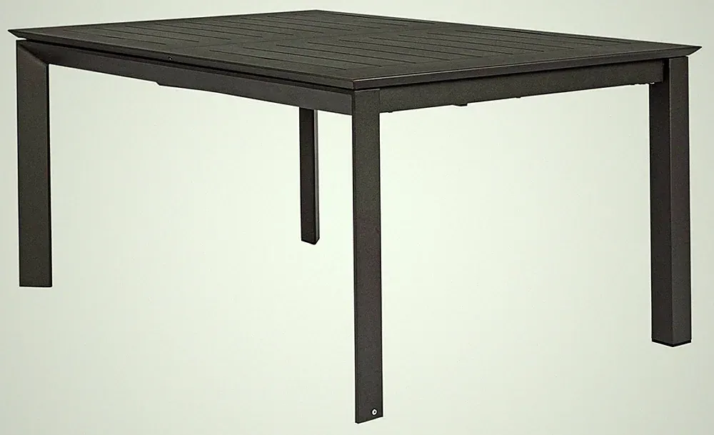 Bizzotto KONNOR Gartentisch Ausziehtisch Ausziehbar Aluminium Anthrazit 160x110