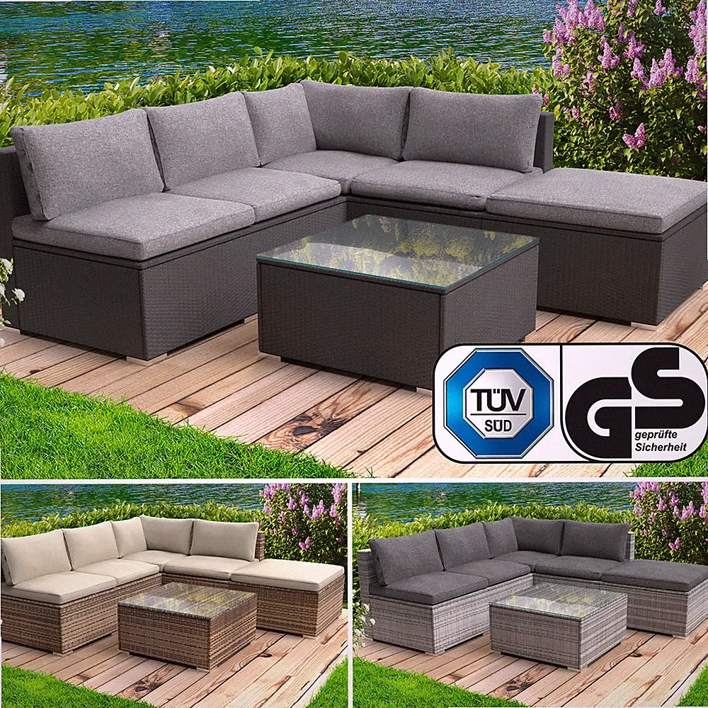 BRAST Gartenlounge-Set "Oase" für 4 Personen - Outdoor Gartenmöbel Sitzgruppe