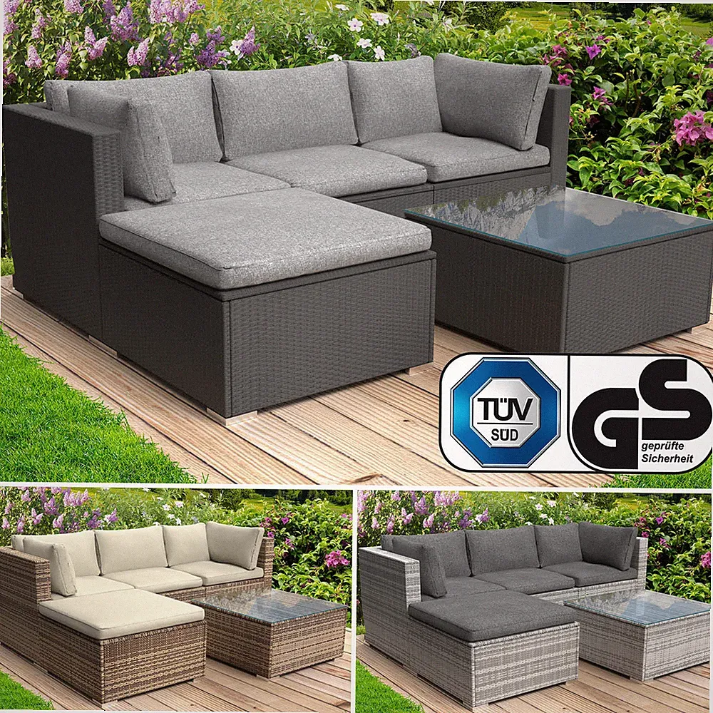 BRAST Gartenlounge-Set "Royal" für 4 Personen - Outdoor Gartenmöbel Sitzgruppe