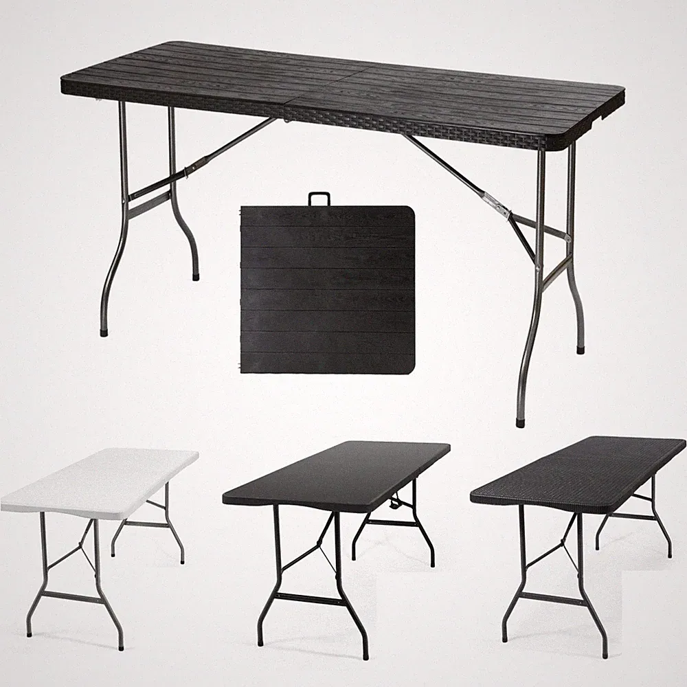 Buffettisch Klappbar Campingtisch Klapptisch Tragbar Gartentisch 150 / 180 cm