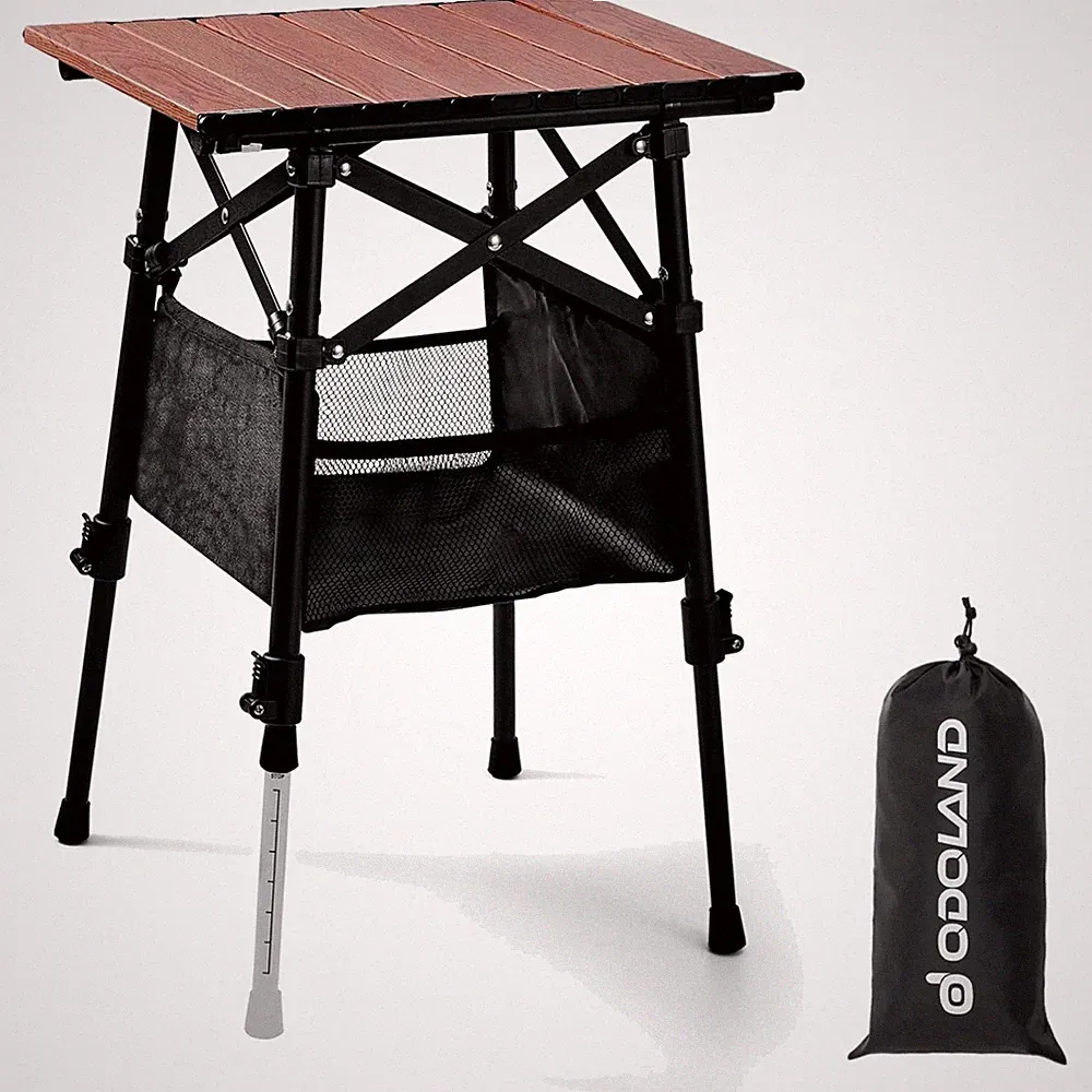 Camping Tisch höhenverstellbar Klapptisch Aluminium Tragbar Garten Strand
