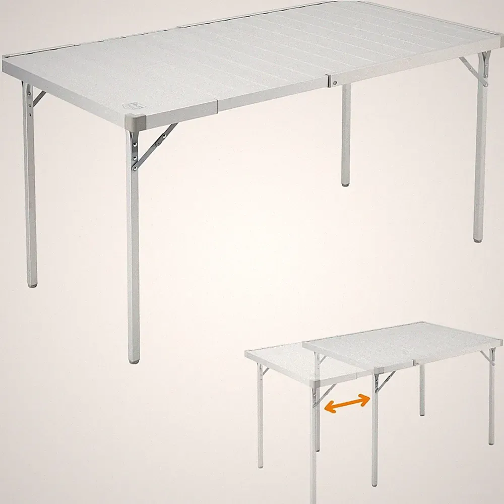 Camping Tisch klappbar ausziehbar Aluminium Garten Picknick Outdoor